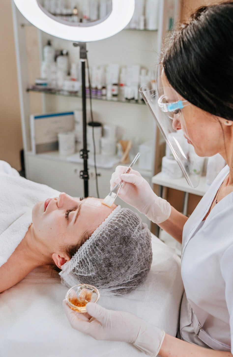 Professional Beautician in Clinic